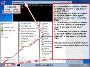 Возможно ли использовать контекстное меню и командную строку(см.)?