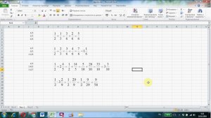 Как написать сложную дробь в Excel с суммой в числителе или знаменателе?