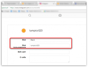 Как забрать имя пользователя в инстаграмме?