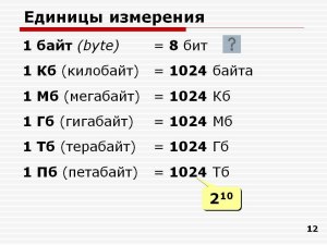 4ГБ (гигабайта) это сколько МБ (мегабайт)?