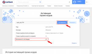 Как активировать промокод через ePN Cashback plugin?