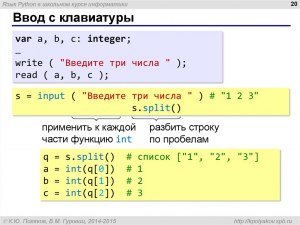 Как в Python с клавиатуры записывается ввод целого числа?