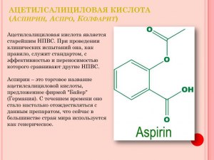 Как называются соли ацетилсалициловой кислоты?