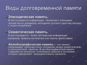 Чем эпизодическая память отличается от семантической?