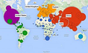 Где посмотреть интерактивную карту уровня углекислого газа на планете?