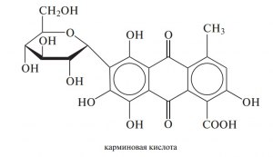 Как производится карминовая кислота, где используется?