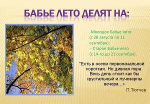 Осень начнется с бабьего лета или будут холода?