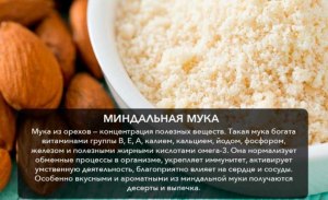 Для чего применяется миндальная мука?