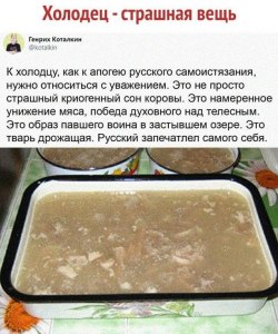 Из чего делают холодец, который продают в магазинах, почему так выглядит?