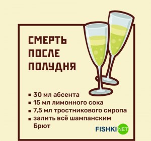 Коктейль "Смерть в полдень" как приготовить?