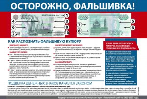 Как отличить поступившую новую 100-рублевую банкноту от фальшивой?