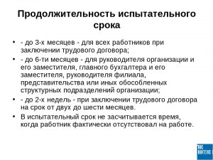 Период испытательного срока входит в отпускной стаж? Почему?