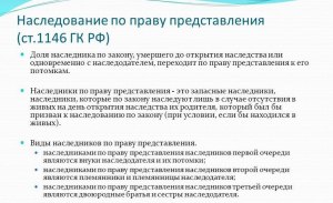 Кто и как наследует по праву представления в Российской Федерации?