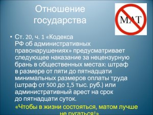 Можно ли наказать штрафом за брань в отношении Алисы?