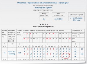 В трудовом договоре пять рабочих дней, а в табеле — шесть. Это законно?