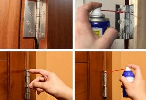 Как смазать петли железной входной двери в квартиру если(см)?