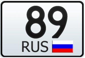 Какой регион имеет автомобильный номер 89?