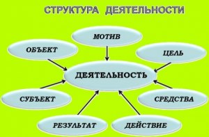 ОГЭ Обществознание, Какими понятиями описываются структуры деятельности?