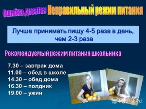 Какой процесс: Подросток принимает пищу 4 раза в день небольшими порциями?