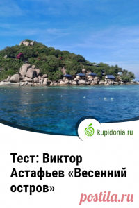 "Весенний остров". Почему автор удивился увидев весенний остров?