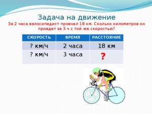 Как решить: За 1 час велосипедист проехал 3/7 всего пути, а за 2 - 28 км?