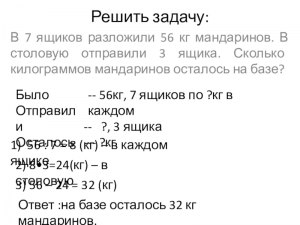 Как решить: Собрали 28 кг вишни и разложили в три ящика?