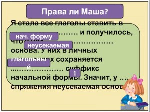 Что такое усекаемая и неусекаемая основа глагола?