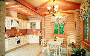 Как называется интерьер в деревянном доме?