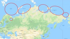 Как подписать моря Северного Ледовитого океана на карте России?