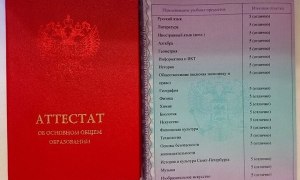 Может ли быть сине-голубой аттестат с одними пятерками в 11 классе?