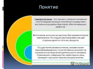 Что важнее для человека - процесс самообразования или самовоспитание?