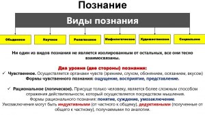 ЕГЭ Обществознание, Как сопоставить виды познания с их признаками?