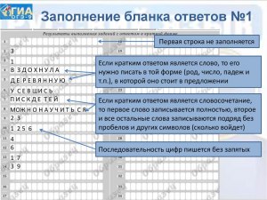 Как писать запятую в бланке ОГЭ?