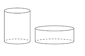 Как решить: Дано два цилиндра. Объем первого цилиндра равен 18?