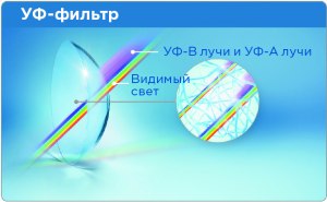 Какие вещества выполняют роль фильтра, защищая глаза от ультрафиолета?